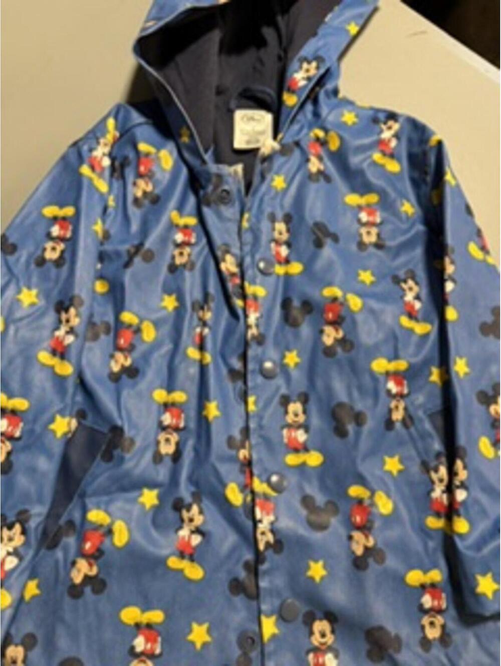 MIckey Mouse Size 4 Button Down Rain Coat